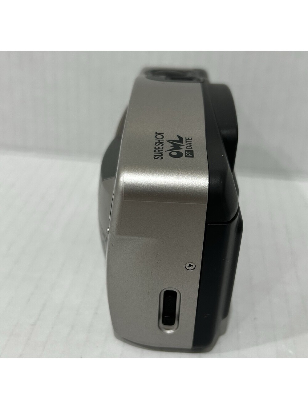 Canon Sure Shot Owl PF Date 35mm Film Camera Silver Untested AS-IS - Picture 4 of 13